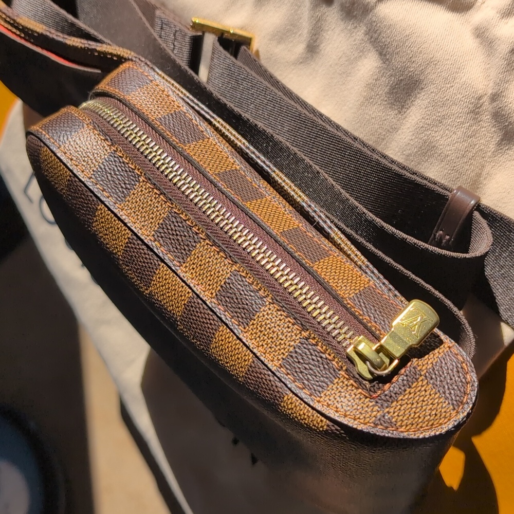 *MINT USED* Authentic Louis Vuitton Damier Ebene Geronimos Crossover/ Waist Bag - Picture 5 of 11